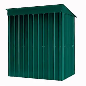 4 x 6 Pent Metal Garden Shed - Heritage Green (4ft x 6ft / 4' x 6' / 1.2m x 1.8m)