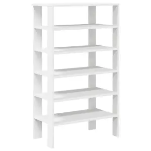 Berkfield Shoe Rack White 61x32x105 cm Engineered Wood