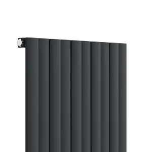 VURTU Alum2 Designer Vertical Radiator, 1800(H) x 470(W), Anthracite, 650104