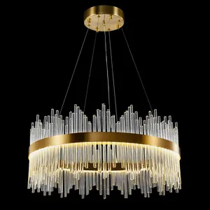 Anupama 1 - Light Unique LED Chandelier Gold / 116.8cm H x 60cm W x 60cm D