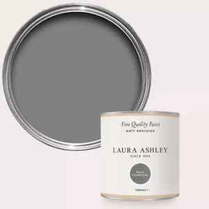 Laura Ashley Pale Charcoal Matt Emulsion Paint Sample