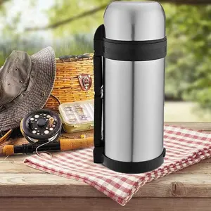 New 1.5l Stainless Steel Hot N Cold Vacuum Thermos Food Flask Portable Travel Mug