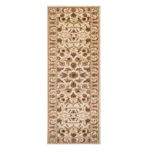 Luxurious Persian Floral Easy to Clean Traditional Wool Rug for Living Room & Bedroom-120cm X 180cm