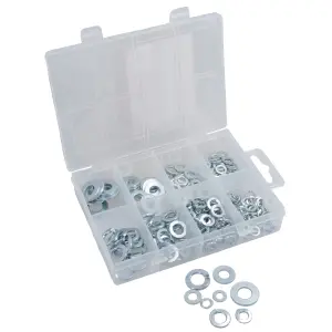 Spring and Flat Metric Assorted Washers 5mm / 6mm / 8mm / 10mm 210pc