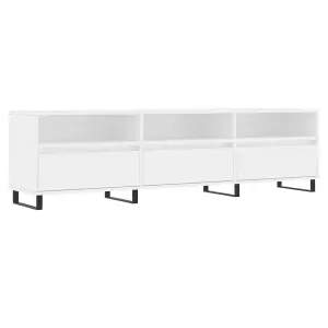 Berkfield TV Cabinet White 150x30x44.5 cm Engineered Wood