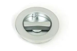 From The Anvil Satin Chrome 60mm Plain Round Pull - Privacy Set