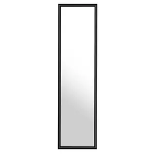 Overdoor Full Length Mirror Black