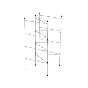 Oypla 4 Section Indoor Folding Airer Laundry Hanger Drying Rack