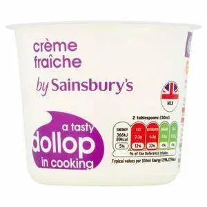 Sainsbury's British Crème Fraiche 300Ml