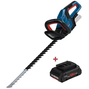 Bosch GHE 18V-60 18V Professional Cordless Brushless Hedge Trimmer + 4ah Procore