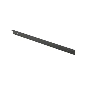 GoodHome Nantua Black Aluminium alloy Worktop joint (H)23mm (W)24mm