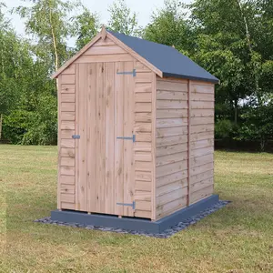 Garden Value 4 ft. W x 6 ft. D Overlap Garden Shed No