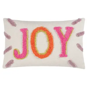 furn. Joy Multicolour Tufted Indoor Cushion (L)50cm x (W)30cm