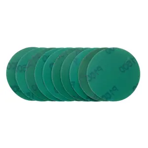 Draper  Wet and Dry Sanding Discs with Hook and Loop, 75mm, 1500 Grit (Pack of 10) 08111