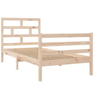 Berkfield Bed Frame Solid Wood Pine 90x200 cm