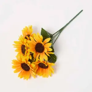 Homescapes Handmade Sunflower Artificial Bouquet