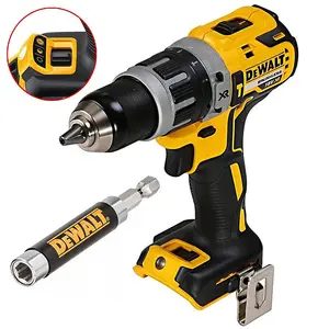 Dewalt DCD796N 18v XR Li-Ion Brushless Compact Combi Hammer Drill + Bit Holder