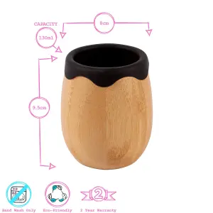 Tiny Dining - Bamboo Baby Trainer Cup - 130ml  - Black