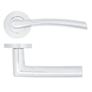 Single Dummy Door Handle Polished Chrome