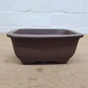 Unglazed Bonsai Pot - Rectangle - 16cm x 12cm x 5cm