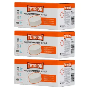 Tetrion Dehumidifier Car Home Moisture Absorber Trap Damp Refil x3