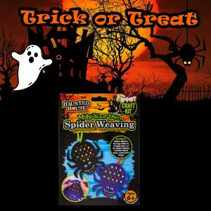 Halloween Spider Felt Weaving Craft Kit Trick or Treat Party  MultiColour