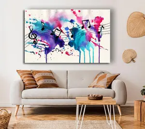 Musical Notes 1 Canvas Print Wall Art - Medium 20 x 32 Inches