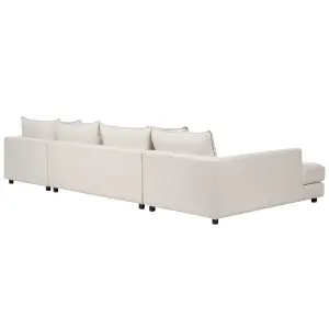 Corner Sofa LILVIKEN Light Beige Fabric Symmetrical