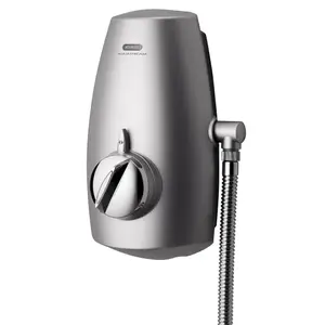 Aqualisa Aquastream Chrome effect Rear fed Thermostatic Mixer Shower