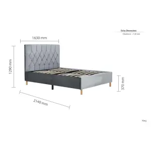 Birlea Loxley King Bed Frame In Grey