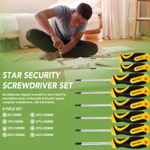 BLOSTM Star Security Screwdriver Set 8 Piece