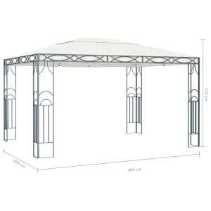 Berkfield Gazebo 400x300 cm Cream