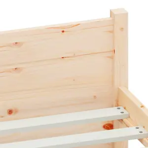 Berkfield Bed Frame Solid Wood 75x190 cm Small Single