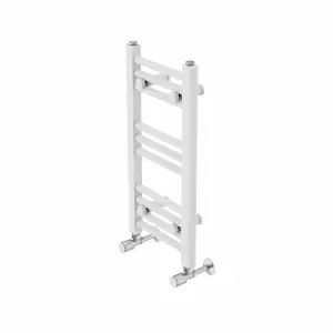 Rinse Straight Bathroom Heated Towel Rail Ladder Radiator White 600x300mm