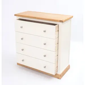 Trevi 4 Drawer Chest of Drawers Chrome Knob