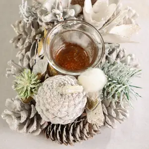 Wild Wonderland Trio Xmas Table Decoration Centrepiece Christmas Décor Candle Holder