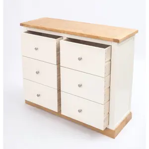 Trevi 6 Drawer Chest of Drawers Chrome Knob