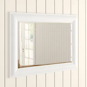 Abbeyville Framed Wall Mounted Accent Mirror White / 130.5cm H x 107.5cm W