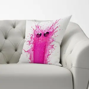 Pink Splashart Glass Cushions 60cm x 60cm