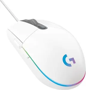 LOGITECH G203 Lightsync Optical Gaming Mouse - White, White 1974