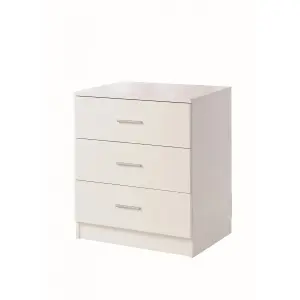 Rio Costa Chest 3 Drawers Bedroom Living Room Storage White