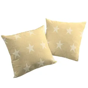 Marple Geometric Throw Pillow Cover (Set of 2) Cream / Rectangular / 40cm x 60cm