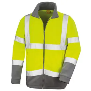 Result Core Mens Reflective Safety Micro Fleece Jacket (Pack of 2)