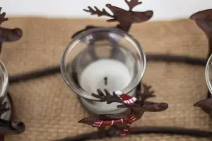 Christmas Reindeer 4 Tealight Candle Holder