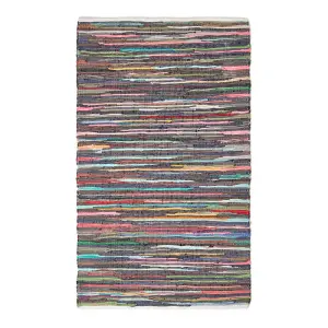 Homescapes Recycled Cotton Chindi Rug, 70 x 120 cm