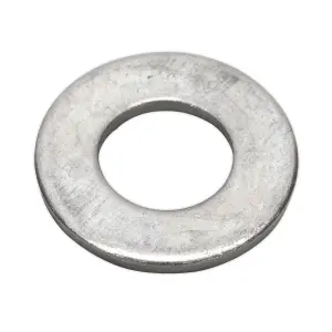 Sealey Flat Washer M12 x 28mm Form C BS 4320 Pack of 100 Silver FWC1228