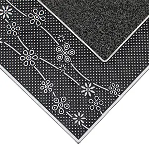  W45 x L75 cm Non-Slip Outdoor Door Mat Silver