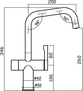 Clearwater Magus 4 Electronic 4in1 Filtered Instant Kettle Kitchen Tap & Filtered Cold, Cold & Hot Brushed Nickel PVD - MAE4BN