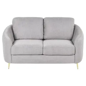 2 Seater Fabric Sofa Grey TROSA