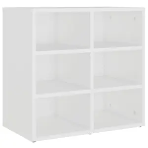 Berkfield Shoe Cabinet White 52.5x30x50 cm